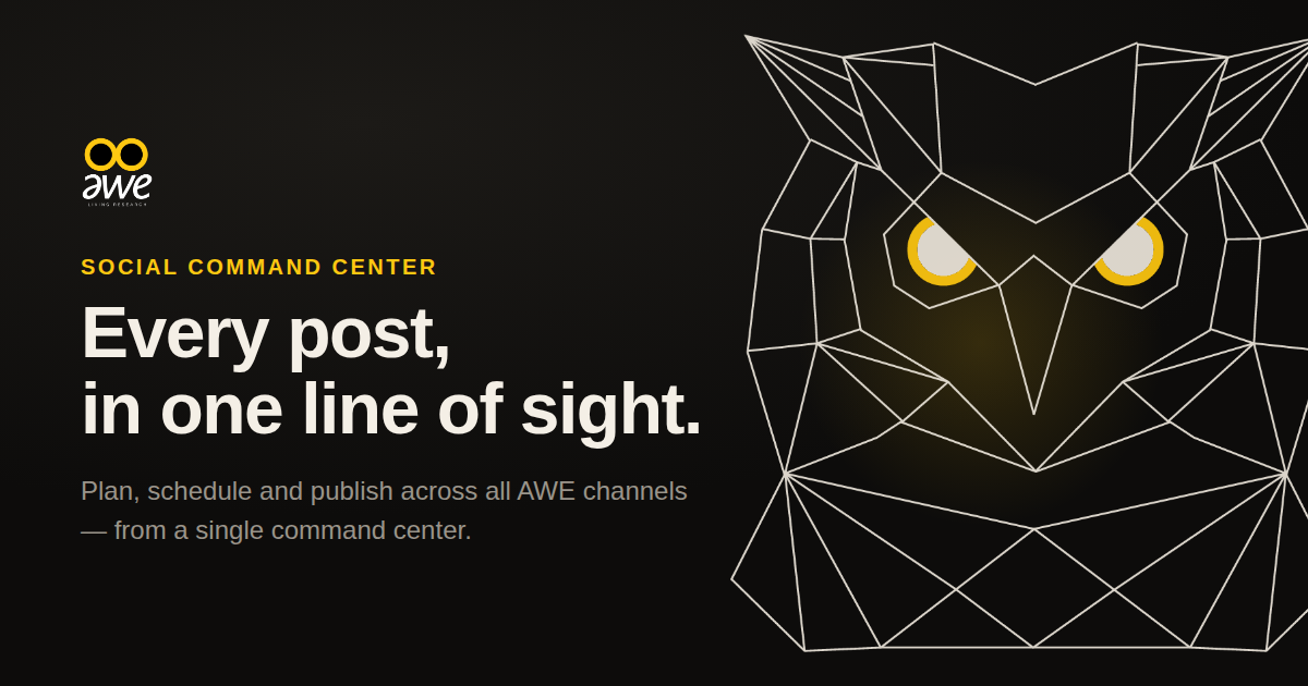 AWE · Social Command Center